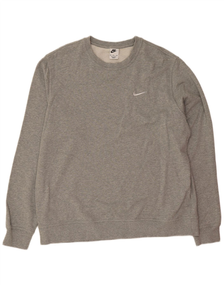 Nike Sweatshirt Jumper til mænd 2XL Grå bomuld