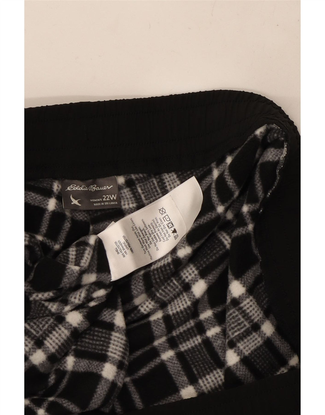 EDDIE BAUER Dame Cargo Træningsdragt Bukser US 22 3XL Sort Polyester