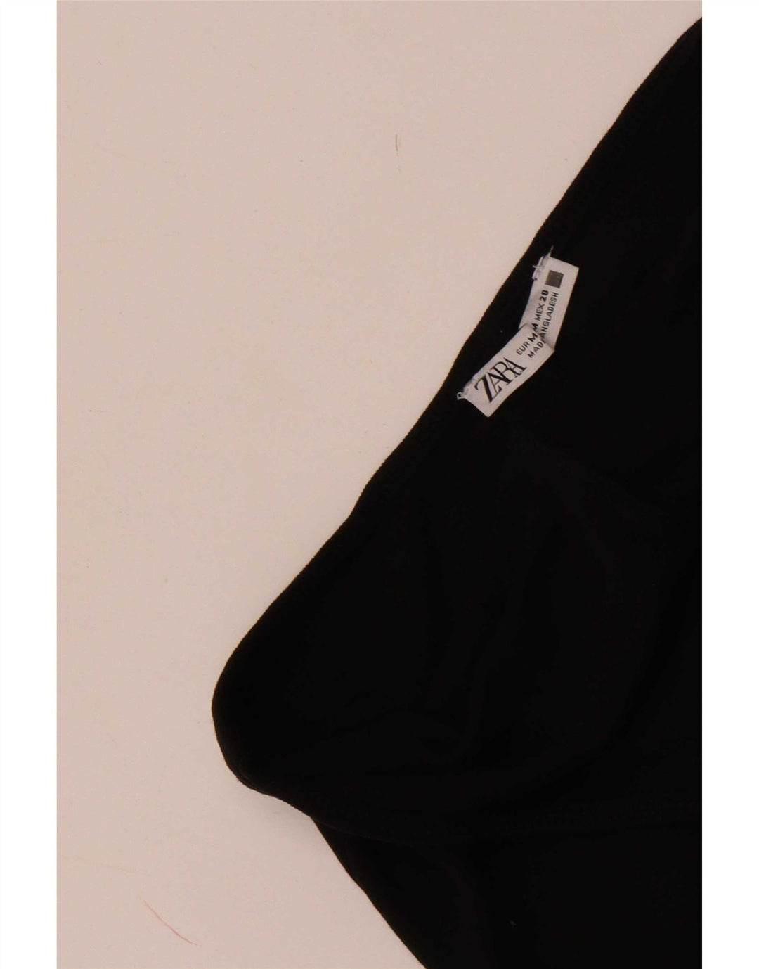 Zara Dame Ærmeløs Jumpsuit UK 12 Medium Black