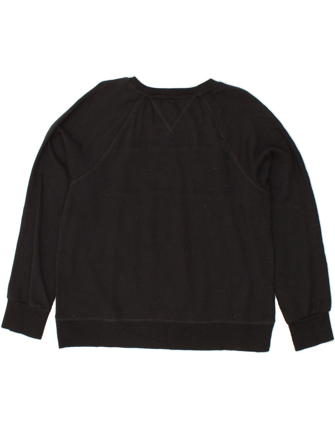 TOMMY HILFIGER Womens Sweatshirt Jumper UK 16 Large Black Colourblock Vintage Tommy Hilfiger and Second-Hand Tommy Hilfiger from Messina Hembry 