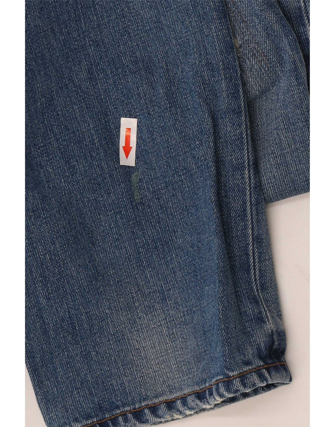 Fat Face Mænd Distressed Slim Jeans W32 L33 Blå Bomuld