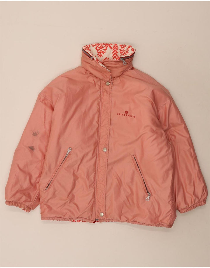 Belfe & Womens Oversized hættejakke vendbar IT 42 Medium Red Floral