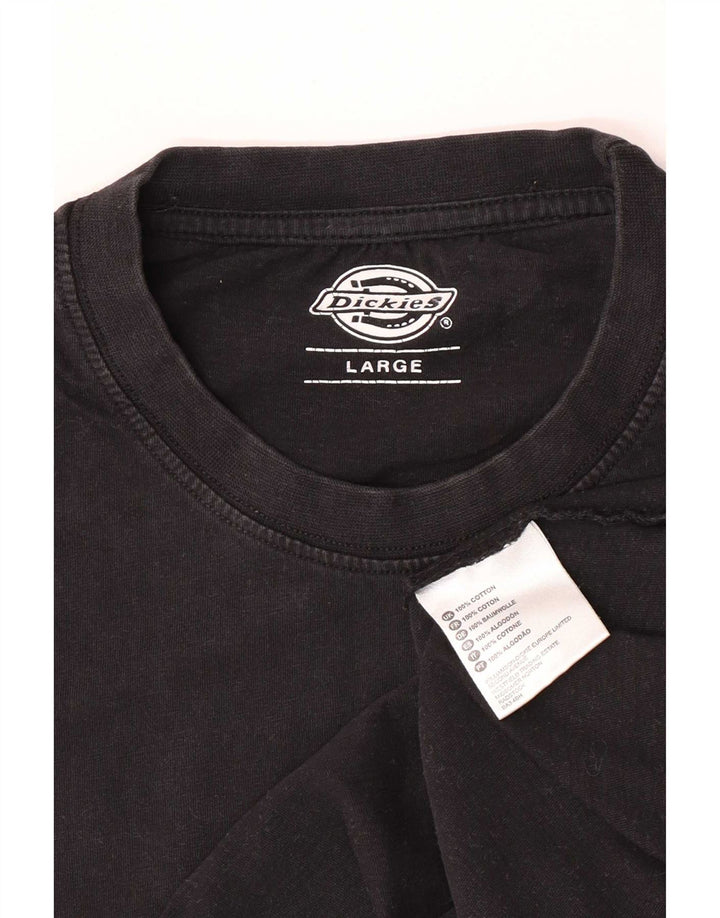 Dickies Herre T-Shirt Top Stor Sort Bomuld