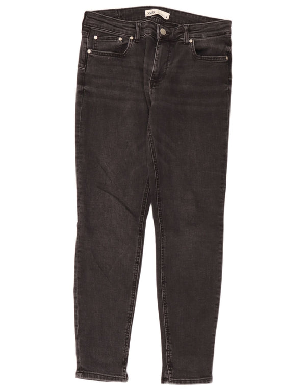 Zara Womens Skinny Jeans EU 40 Medium W30 L28 Black Cotton