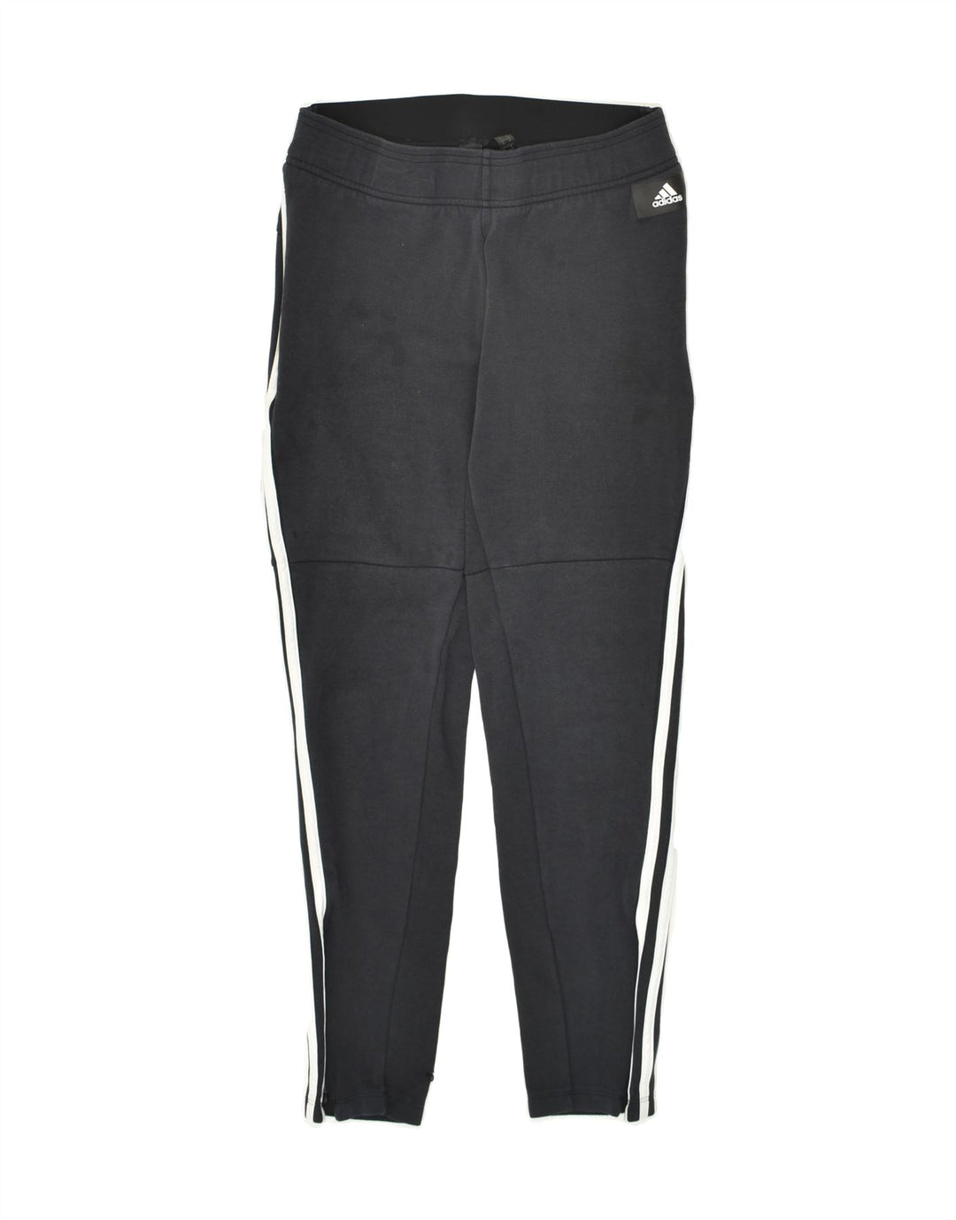 ADIDAS Womens Tracksuit Trousers UK 8/10 Small Black Cotton | Vintage Adidas | Thrift | Second-Hand Adidas | Used Clothing | Messina Hembry 