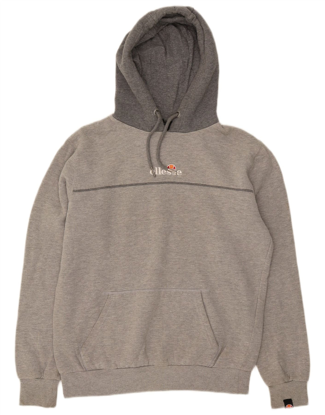 ELLESSE Mens Hoodie Jumper Medium Grey Cotton