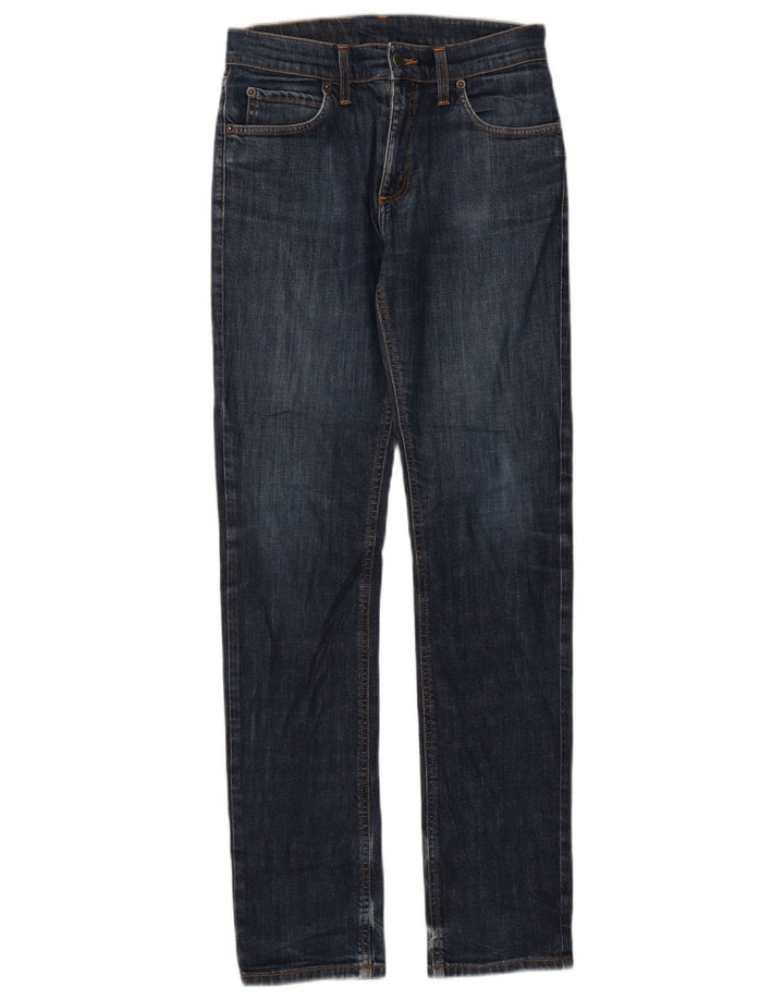 Billig mandag Dame Slim Jeans W33 L31 Marineblå Bomuld