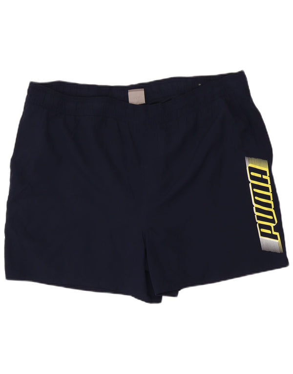 Puma Herre grafiske sportsshorts XL marineblå polyester