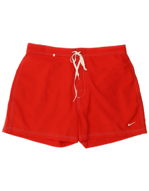 Nike Badeshorts til mænd store røde Colourblock Polyester