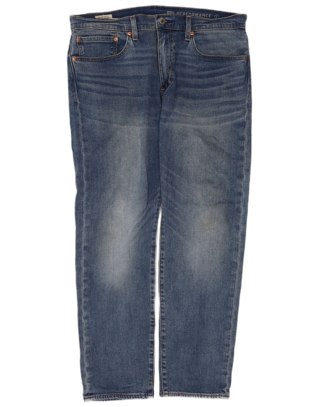 Levi's Herre 502 lige jeans W34 L30 blå bomuld