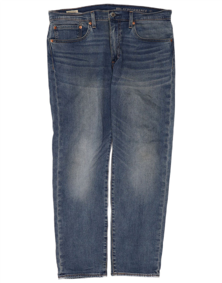 Levi's Herre 502 lige jeans W34 L30 blå bomuld