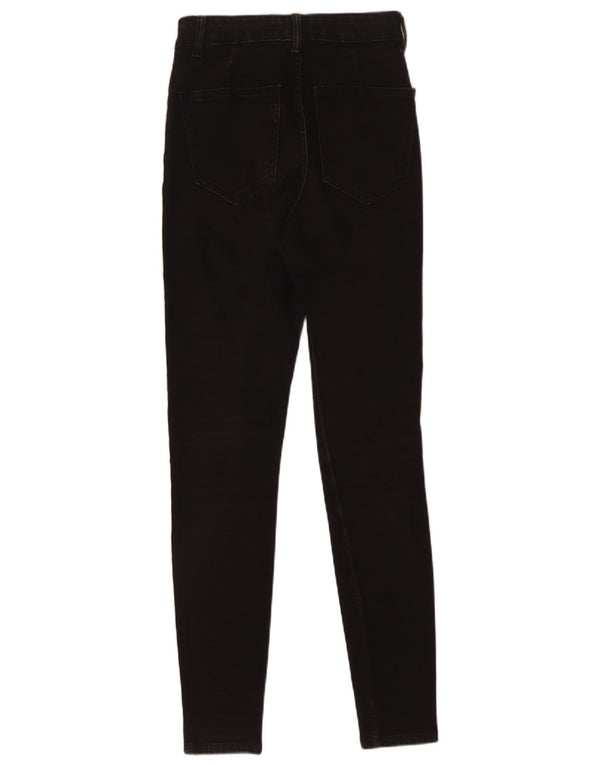 Zara Dame High Rise Skinny Jeans EU 36 XS W26 L29 Sort