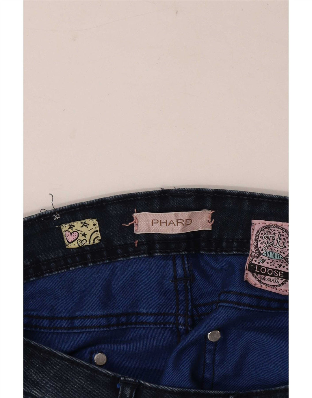 Phard Dame Løse Jeans Str. 30W30 L27 Blå