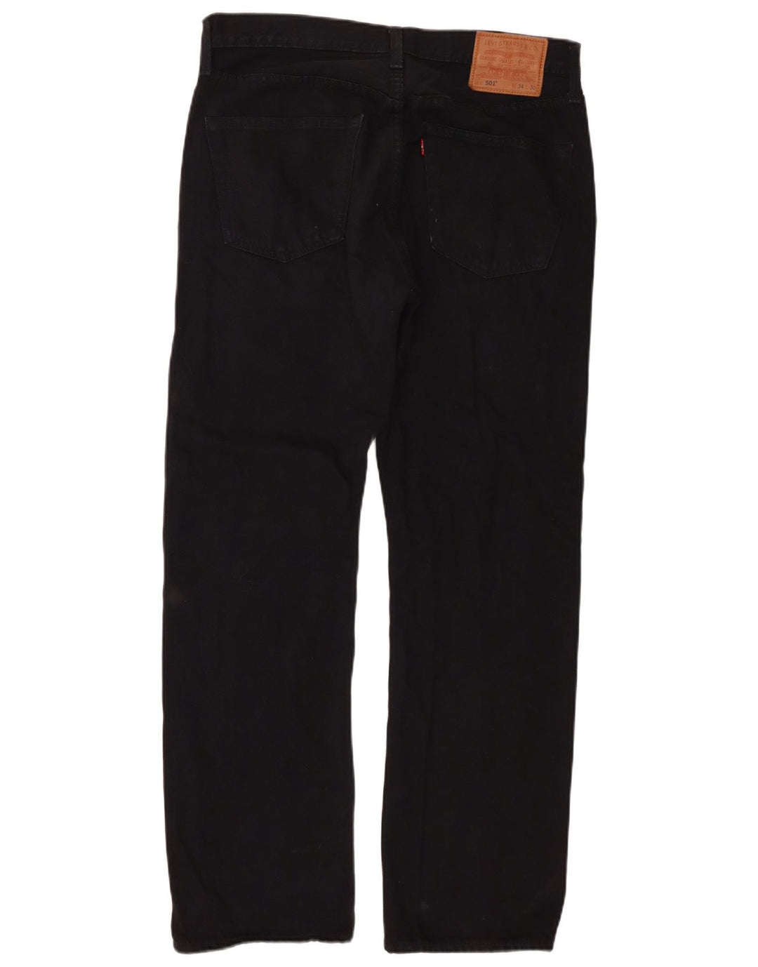 Levi's Herre 501 lige jeans W34 L30 sort bomuld