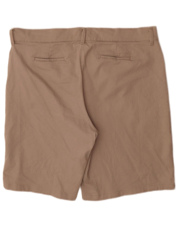 Lee Womens Riders Casual Shorts US 18 XL W38 Beige Bomuld