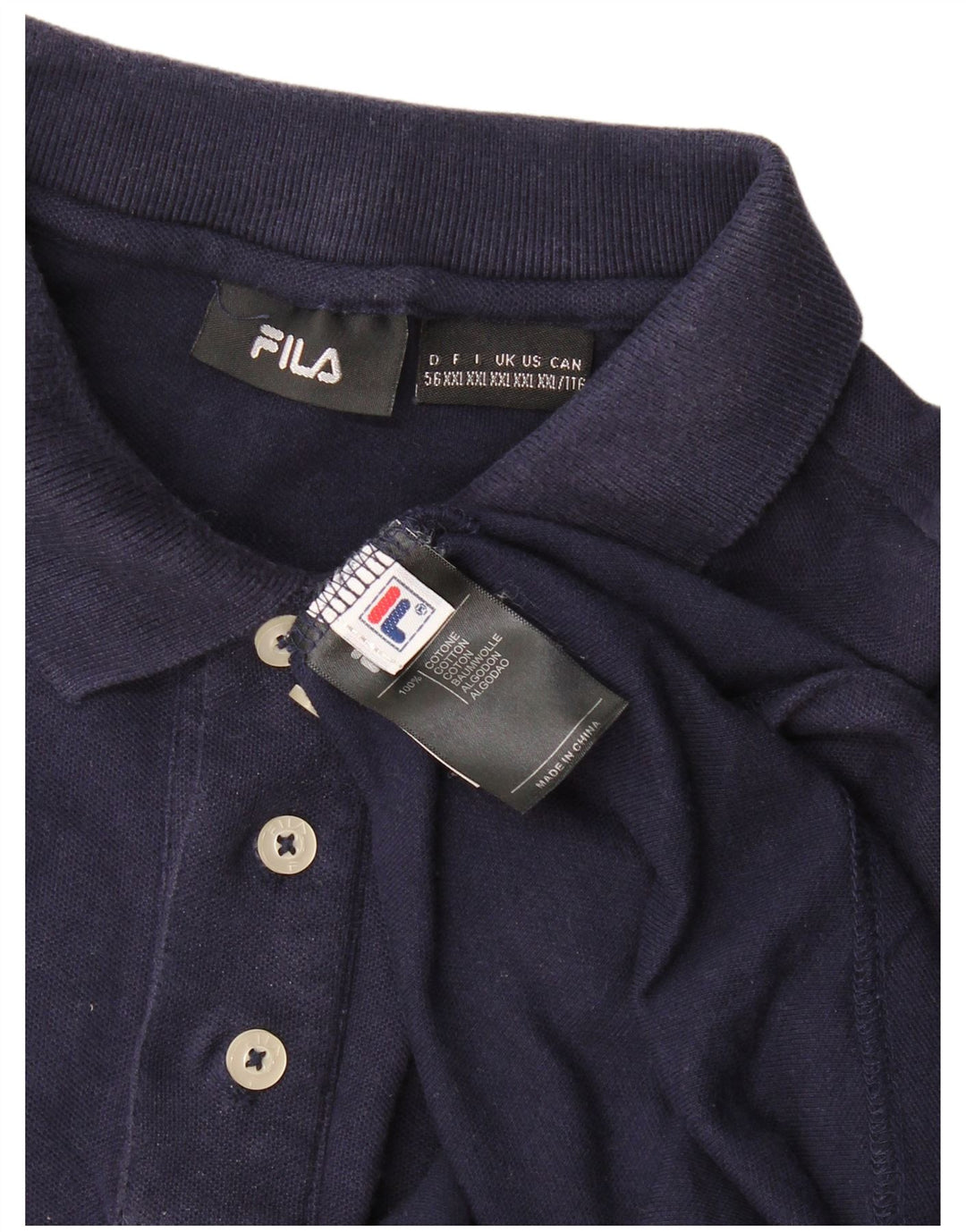 Fila herre polo shirt 2XL marineblå bomuld