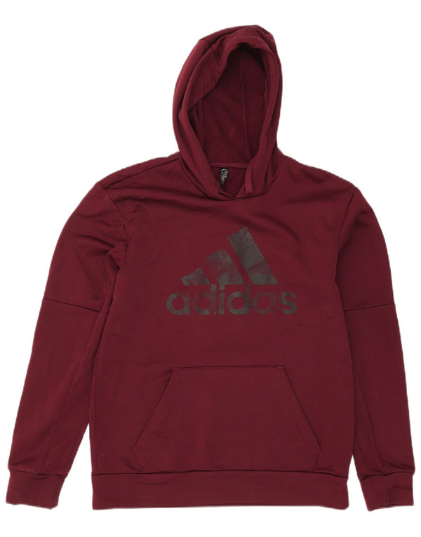Adidas Herre Aeroready Graphic Hoodie Jumper Lille Bourgogne Polyester