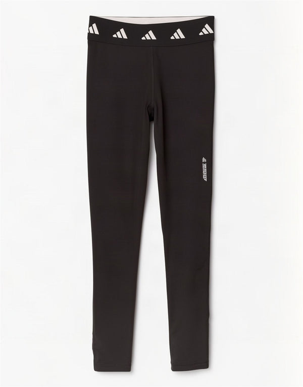 Adidas Dame Aeroready Grafiske Leggings UK 8/10 Small Black