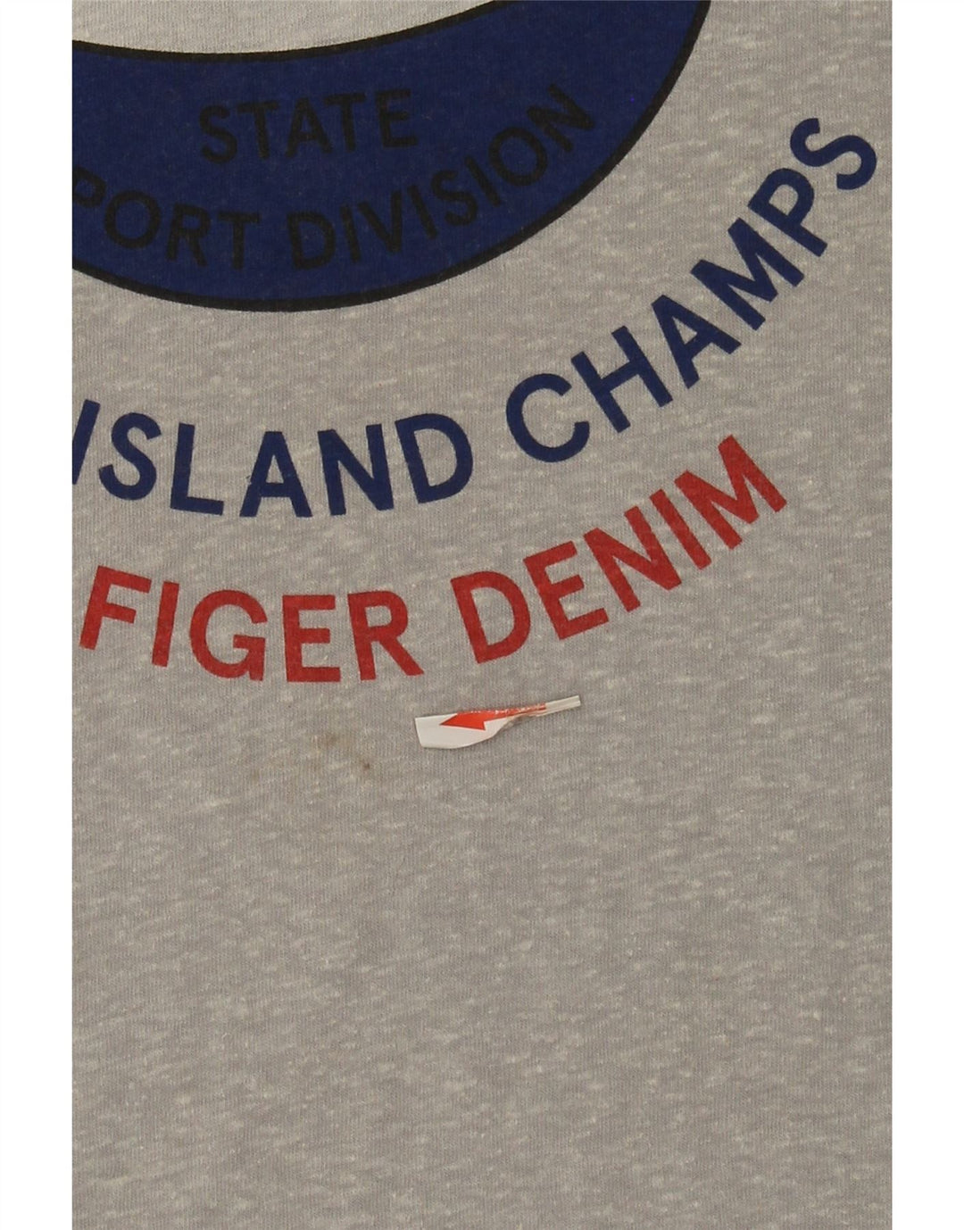 Tommy Hilfiger Herre grafisk T-shirt Top Stor Grå Flecked Polyester