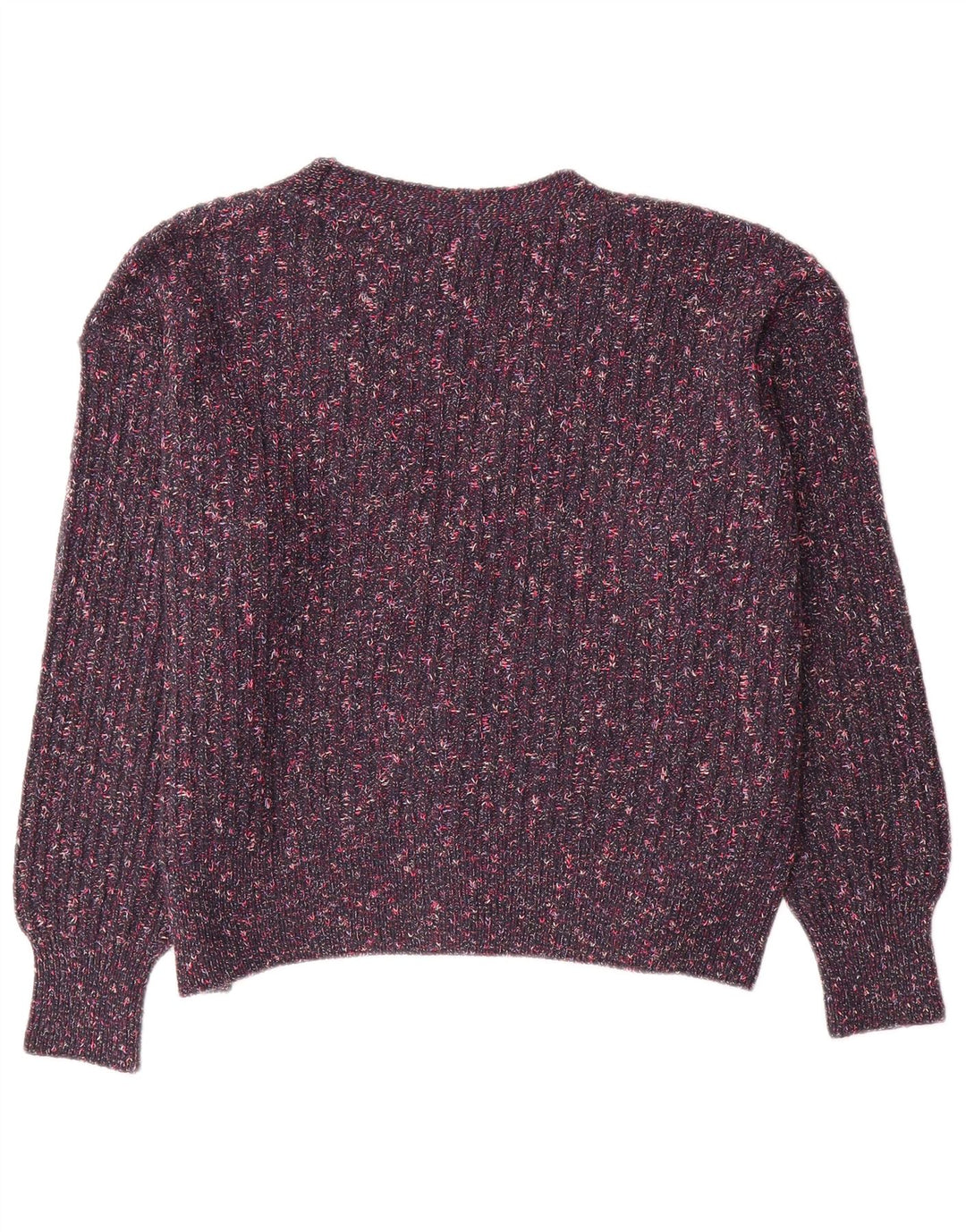 Marks & Spencer Dame cardigan Sweater UK 16 Large Purple Flecked