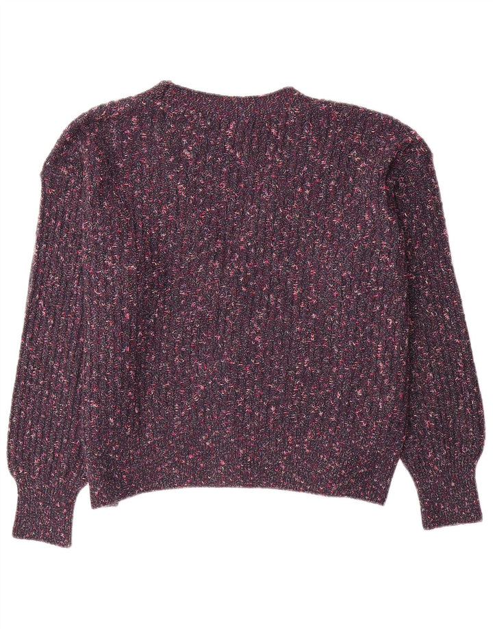 Marks & Spencer Dame cardigan Sweater UK 16 Large Purple Flecked