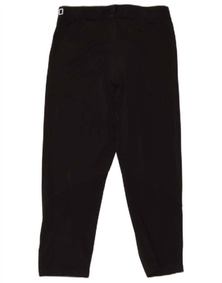 Nike Womens Graphic Capri træningsdragt Bukser UK 12 Medium Black Polyester