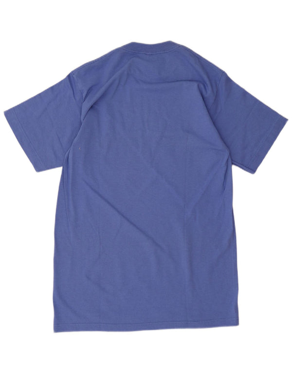 P.S.I. Sportstøj Dame Grafisk T-Shirt Top UK 12 Medium Blue Novelty