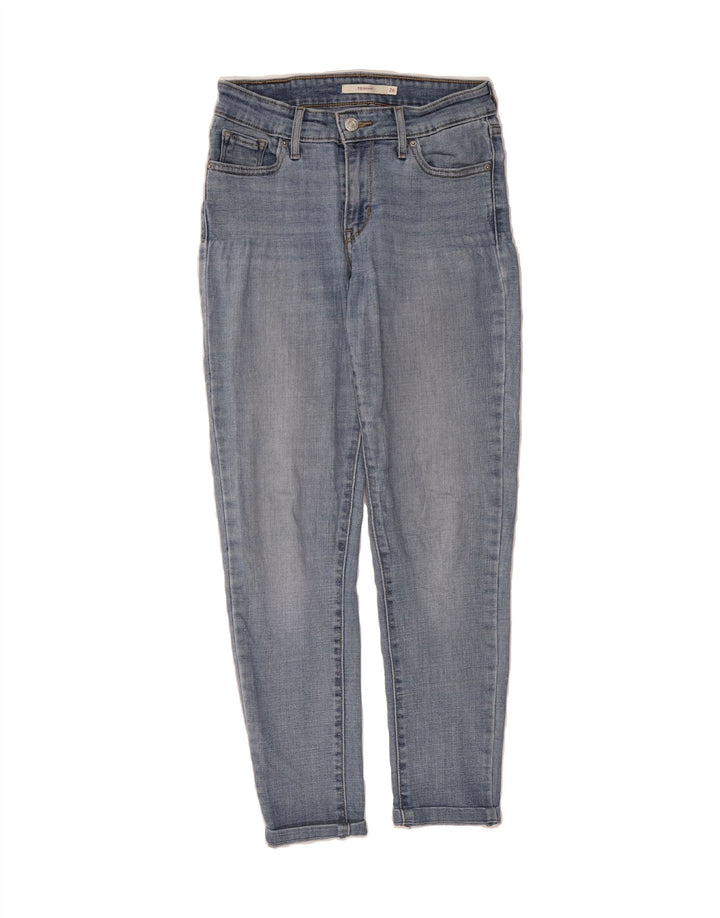LEVI'S Womens 711 Skinny Jeans  W26 L32 Blue Cotton Vintage Levi's and Second-Hand Levi's from Messina Hembry 