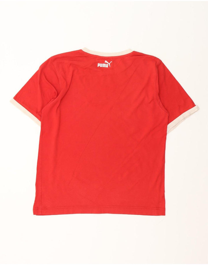 Puma Herre Grafisk T-Shirt Top Medium Rød