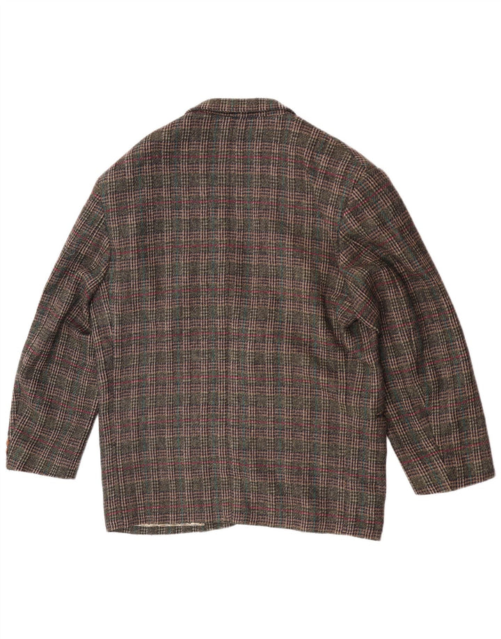 Cido Herre Traditional Fit 2-knaps blazerjakke IT 48 Medium Khaki Check