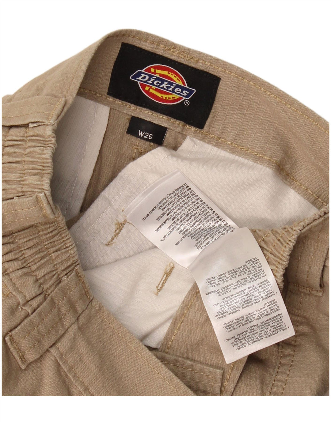 Dickies Herre Straight Cargo Bukser W26 L27 Beige Bomuld