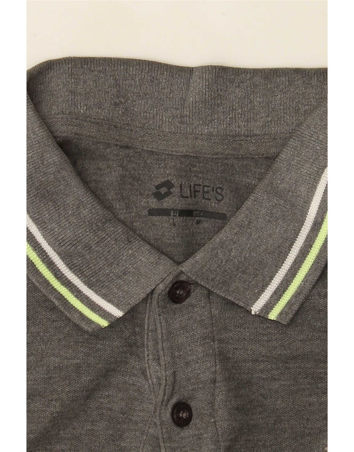 Lotto Herre Polo Shirt Medium Grey Flecked