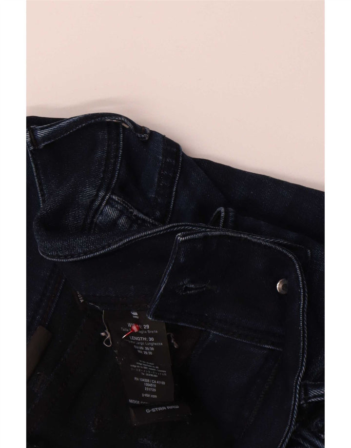 G-Star Dame Midge Slim Jeans W29 L30 Marineblå Bomuld
