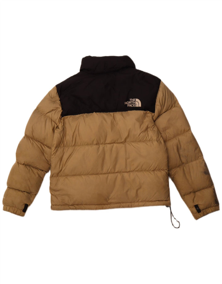 THE NORTH FACE Polstret jakke til kvinder UK 14 Medium Beige Colourblock Nylon