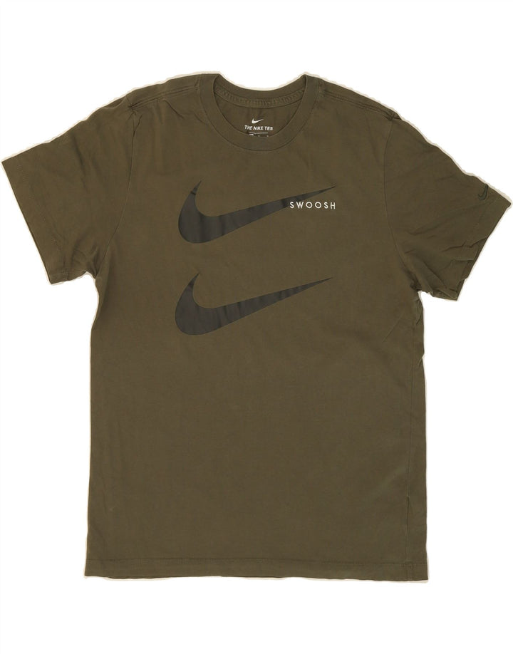 NIKE Mens Graphic T-Shirt Top Medium Khaki Cotton Vintage Nike and Second-Hand Nike from Messina Hembry 