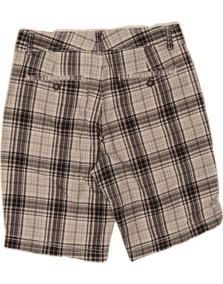 DOCKERS Womens Chino Shorts US 4 Small W26  Blue Check Cotton Vintage Dockers and Second-Hand Dockers from Messina Hembry 
