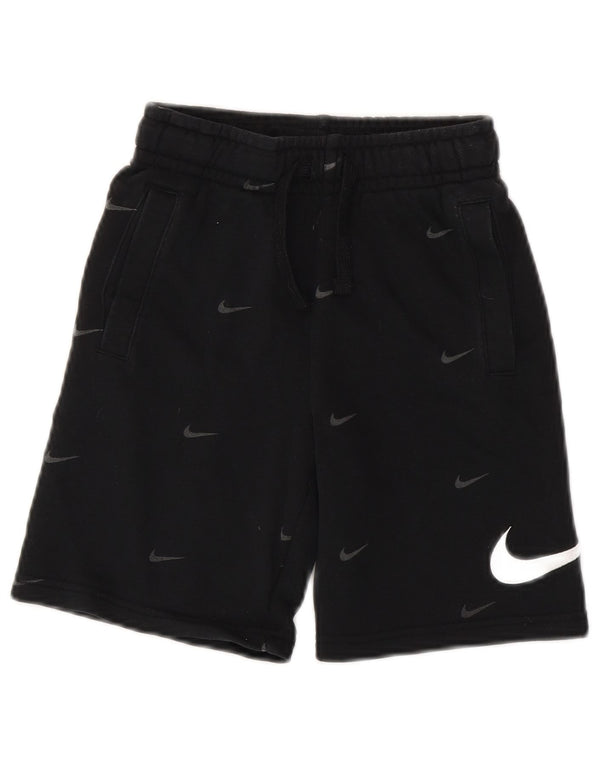 NIKE Drenge Standard Fit grafiske sportsshorts 8-9 år Små sorte bomuld