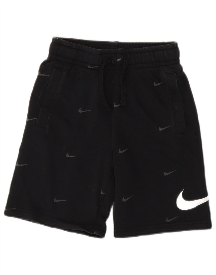 NIKE Drenge Standard Fit grafiske sportsshorts 8-9 år Små sorte bomuld