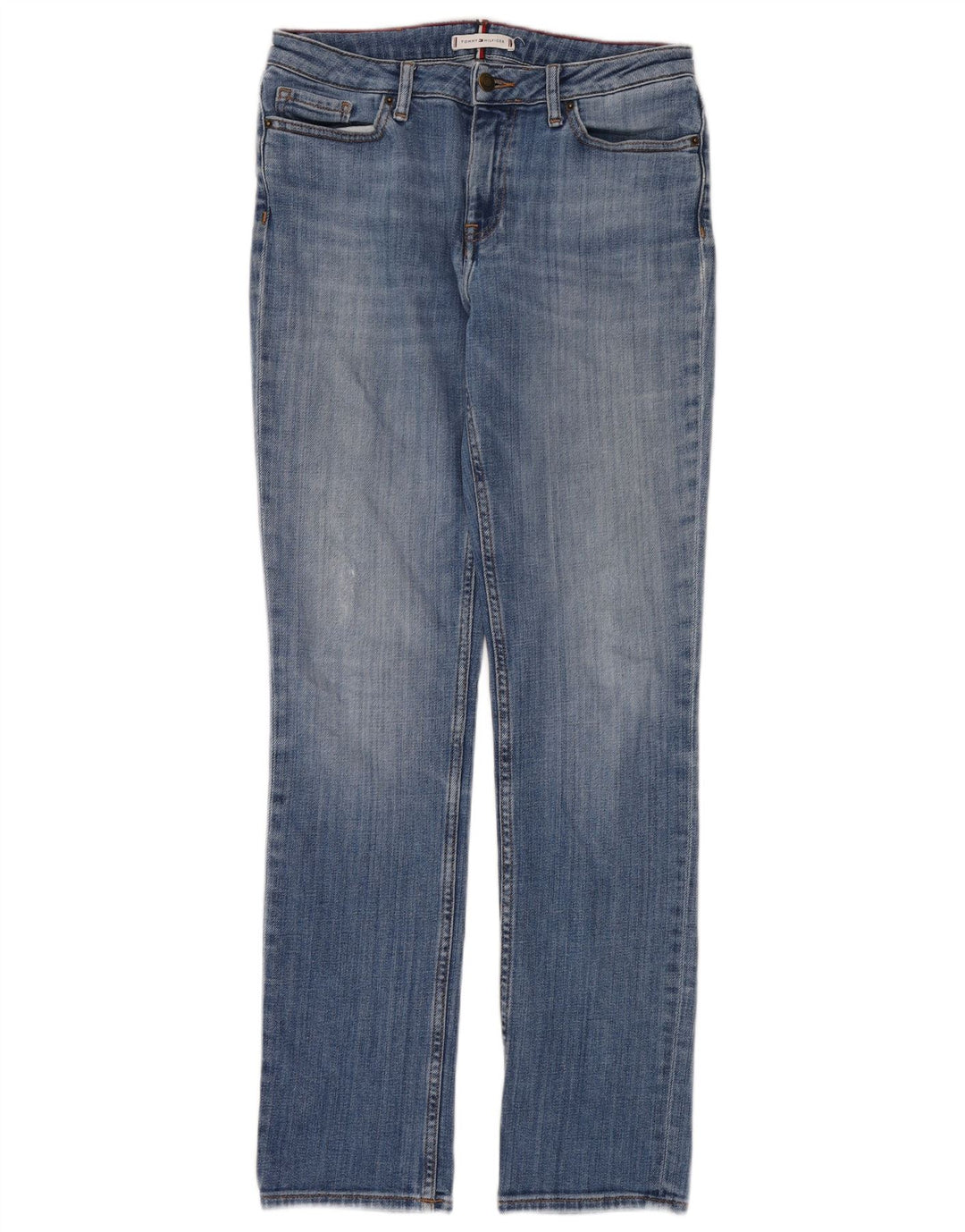 Tommy Hilfiger Dame Adam Slim Jeans W28 L32 Blå Bomuld