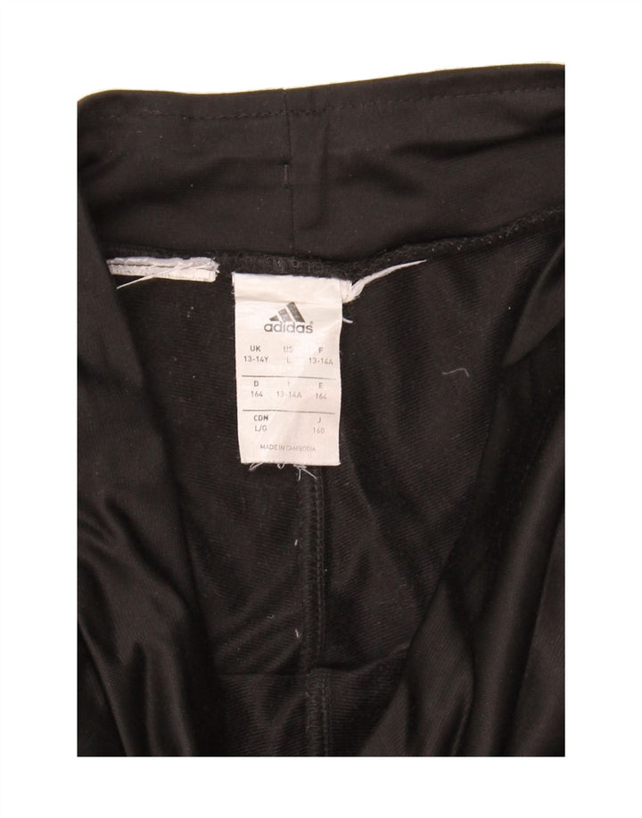 ADIDAS Boys Tracksuit Trousers Joggers 13-14 Years  Black Vintage Adidas and Second-Hand Adidas from Messina Hembry 