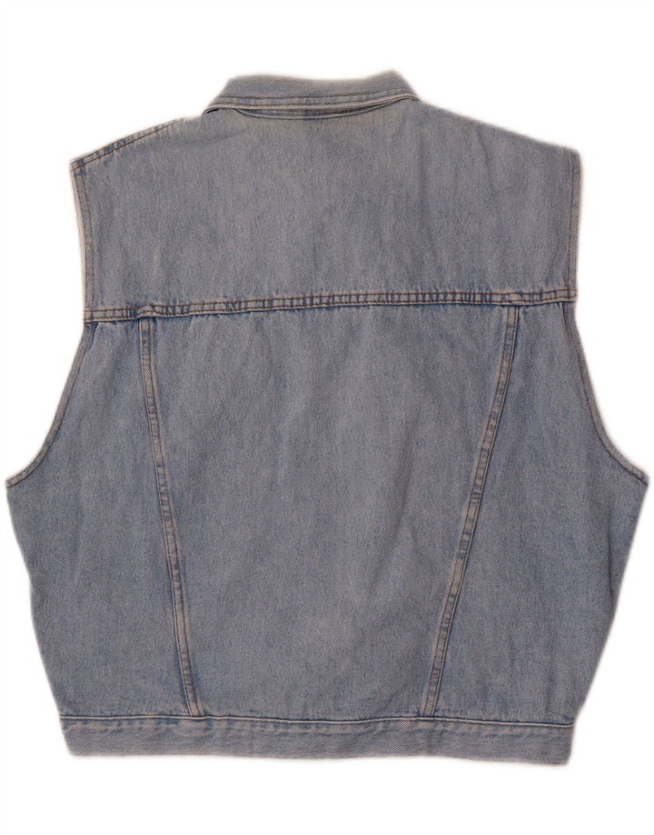 VERDE Boys Oversized Denim Gilet 13-14 Years Blue Cotton Vintage Verde and Second-Hand Verde from Messina Hembry 