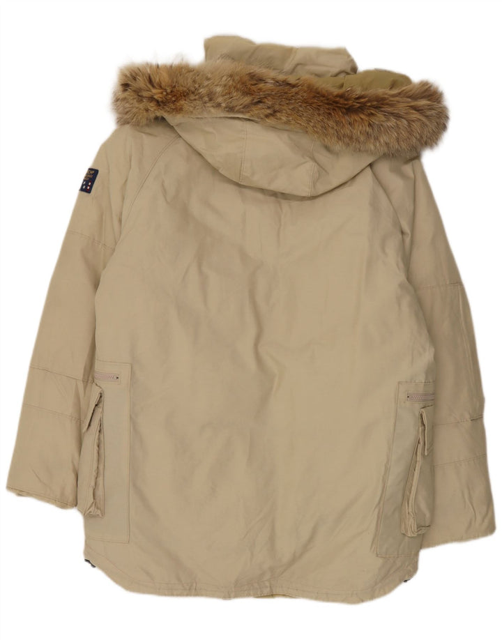 Woolrich Herre Hooded Polstret Frakke UK 36 Small Beige
