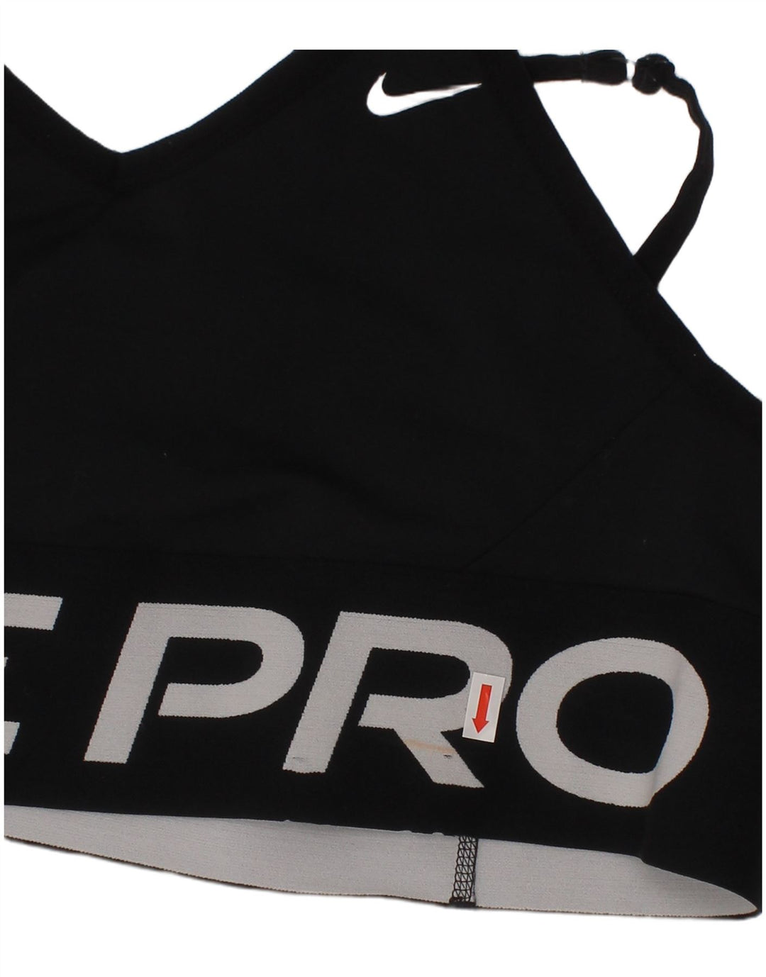 Nike Dame Dri Fit Graphic Sport BH Top Stor Sort Polyester Sports