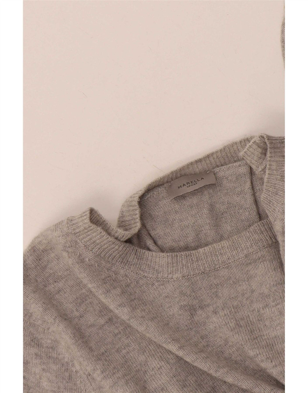 Marella Dame Boat Neck Jumper Sweater UK 16 Large Grå