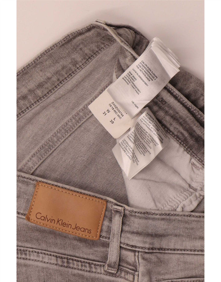 Calvin Klein Womens Cropped Jeans W31 L25 Grå Bomuld