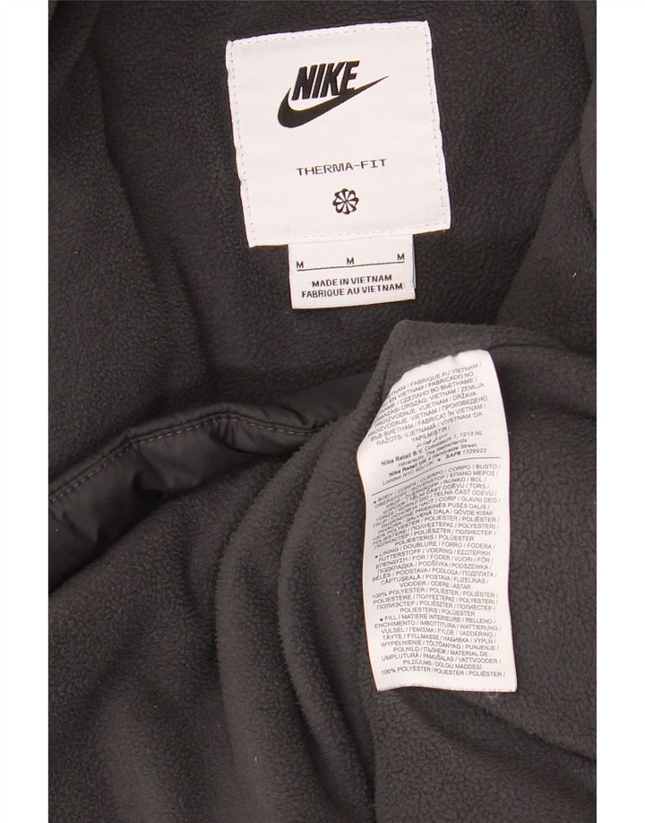 Nike Herre Therma-Fit, polstret hættejakke UK 38 Medium Sort Polyester