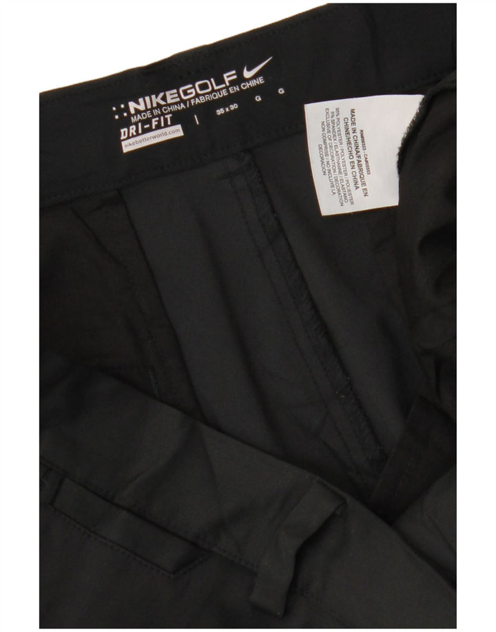 Nike Herre Dri Fit Lige Chinobukser W35 L30 Sort polyester