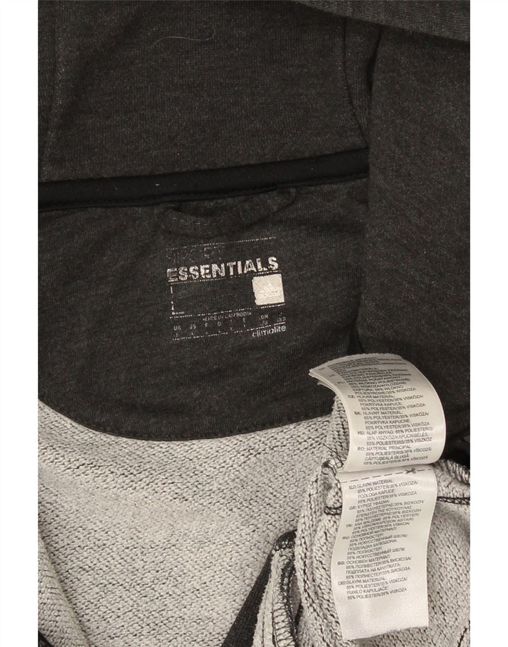 Adidas Herre Climalite Hættetrøje Sweater med lynlås Large Grå Polyester