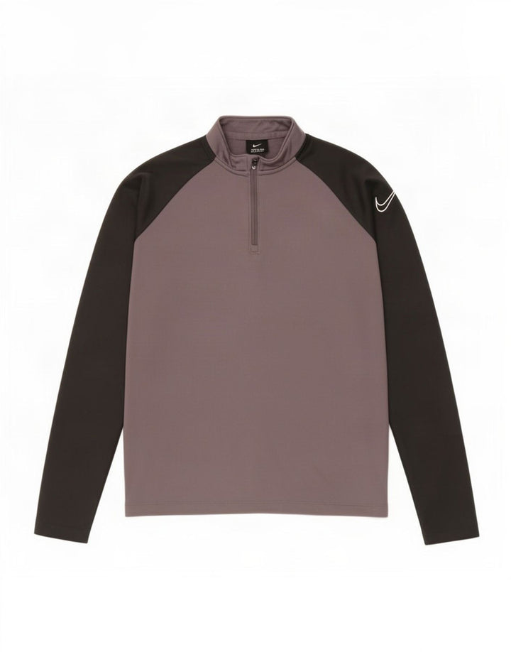 Nike Boys Dri Fit Grafisk Pullover Træningsdragt Top 12-13 år Stor Grå