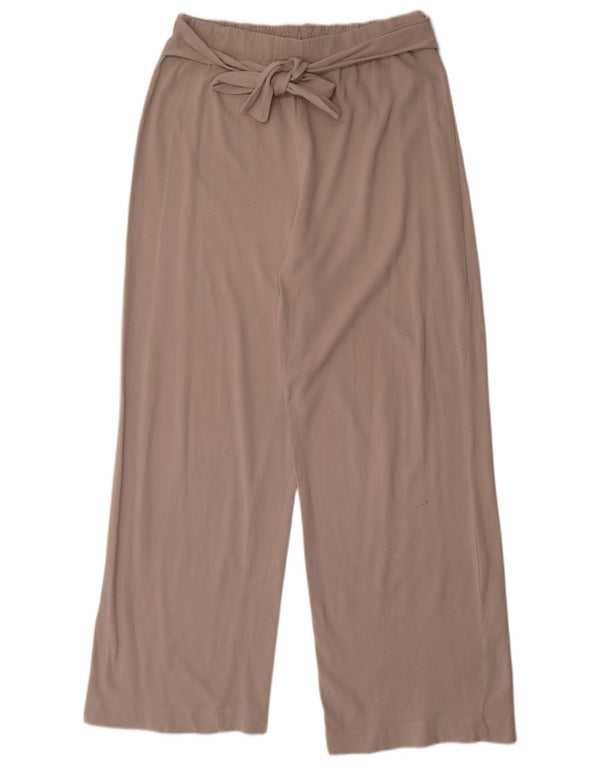 Zara Træningsdragtsbukser til kvinder UK 18 XL Beige Bomuld